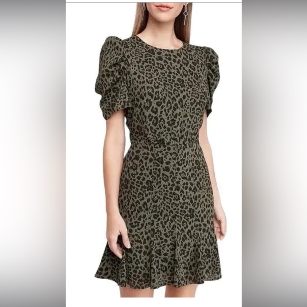 Elegant Leopard Print Dress
